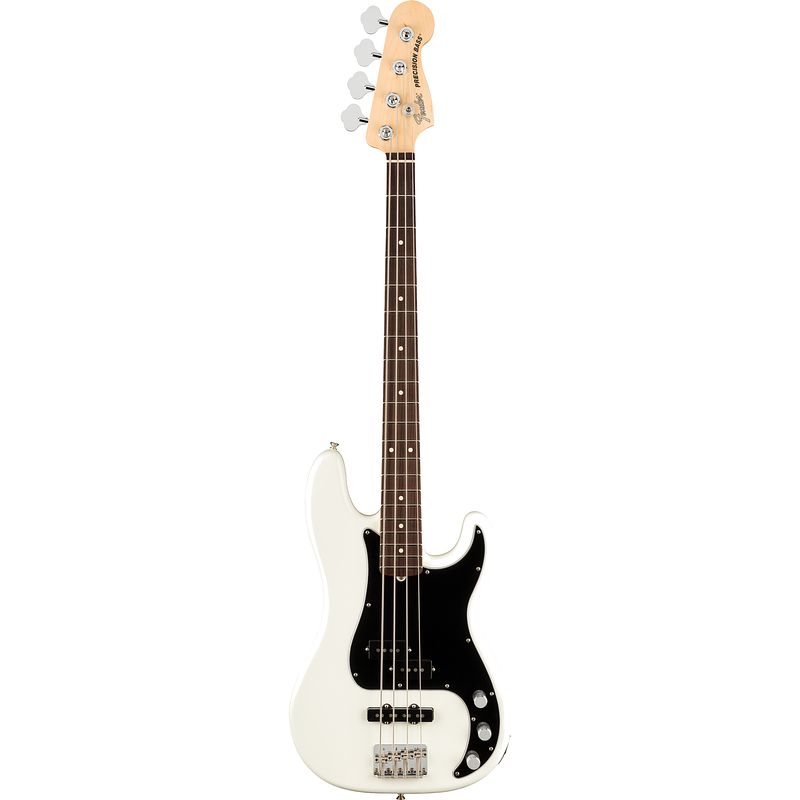 Foto van Fender american performer precision bass arctic white rw met gigbag