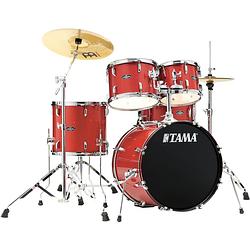 Foto van Tama st50h5-cds candy red sparkle stagestar starterkit incl. bekkens