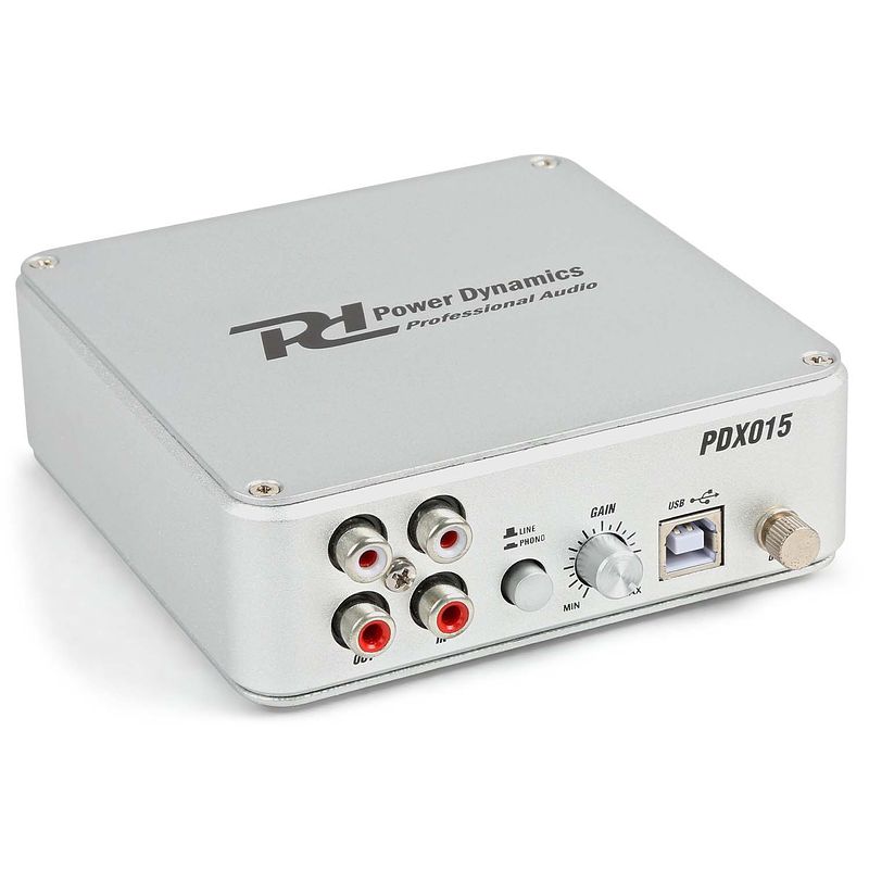 Foto van Power dynamics pdx015 phono/line voorversterker met usb