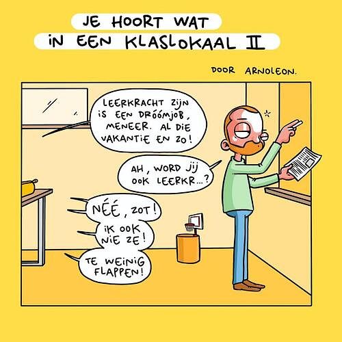 Foto van Je hoort wat in een klaslokaal 2 - arnoleon - paperback (9789463832090)