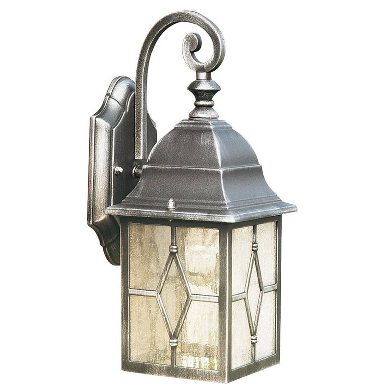 Foto van Landelijke wandlamp - bussandri exclusive - metaal - landelijk - e27 - l: 15cm - voor buiten - woonkamer - eetkamer -