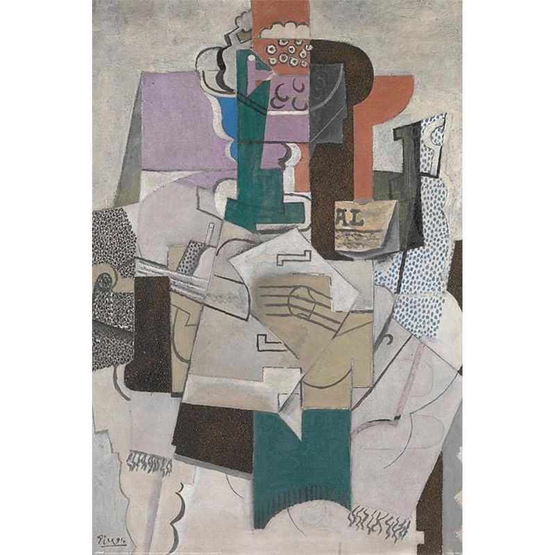 Foto van Pyramid picasso fruit dish bottle and violin poster 61x91,5cm