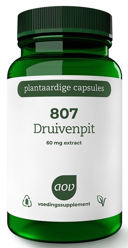 Foto van Aov 807 druivenpitten-extract 60mg vegacaps