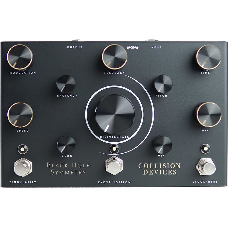 Foto van Collision devices black hole symmetry delay, reverb & fuzz effectpedaal