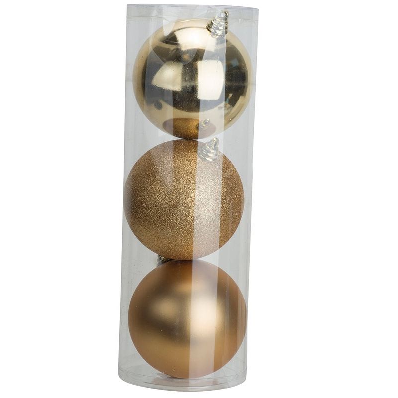 Foto van Cosy @home kerstballen goud ø 15 cm - 3 stuks