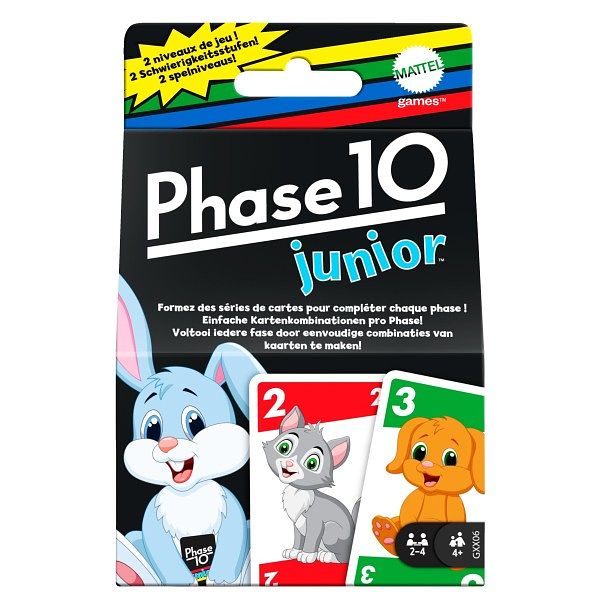 Foto van Spel phase 10 junior - kaartspel