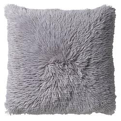 Foto van Dutch decor fluffy - kussenhoes unikleur micro chip 45x45 cm - grijs - grijs