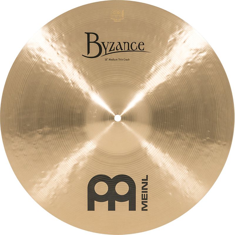 Foto van Meinl b18mtc byzance traditional medium thin crash bekken