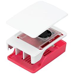 Foto van Raspberry pi® sbc-behuizing geschikt voor model: raspberry pi® 5 b rood, wit