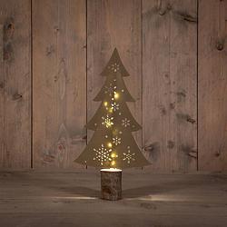 Foto van Anna'ss collection - b.o. paper tree gold 31 cm 10led warm white 2xaa