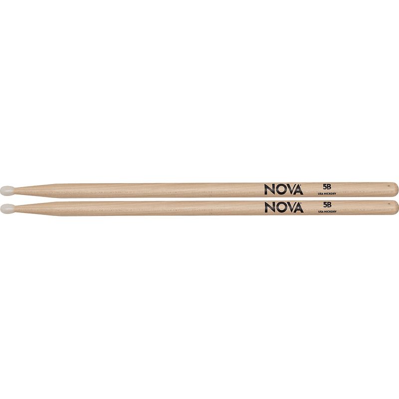 Foto van Nova by vic firth 5b hickory drumstokken met nylon tip