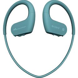 Foto van Sony nw-ws623 in ear oordopjes bluetooth sport blauw mp3-speler, bestand tegen zweet, waterbestendig