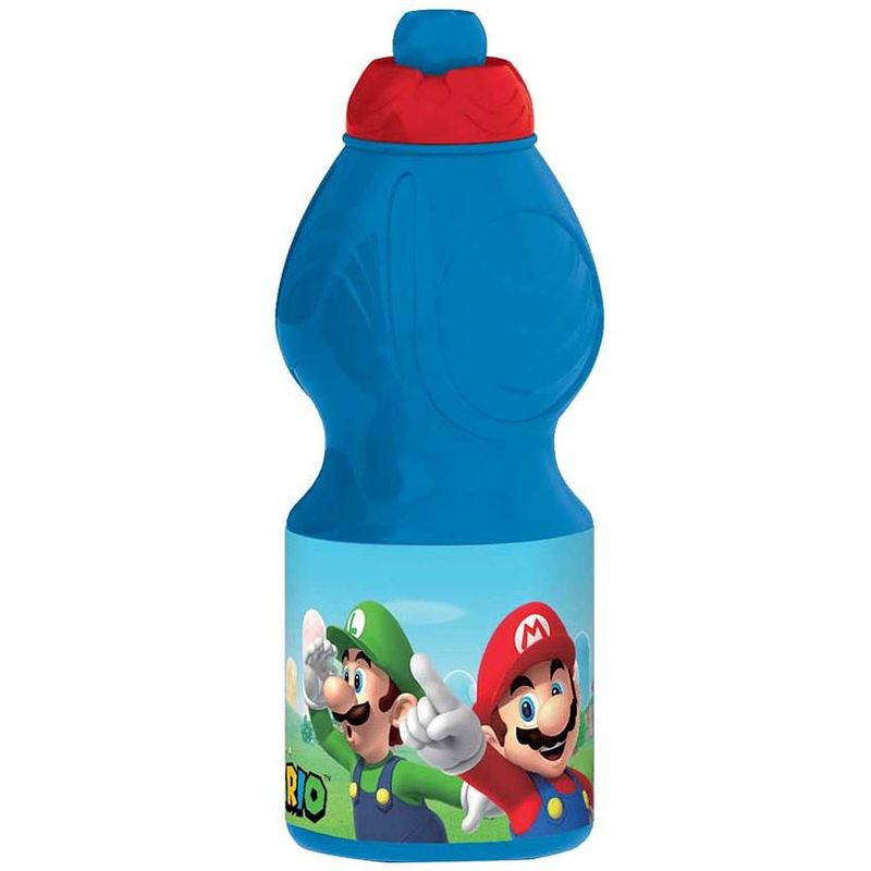 Foto van Stor drinkfles super mario bros junior 400 ml blauw