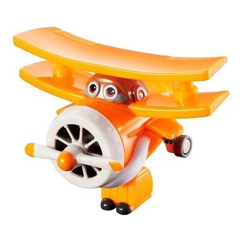 Foto van Super wings transform-a-bots! grand albert 6 cm oranje