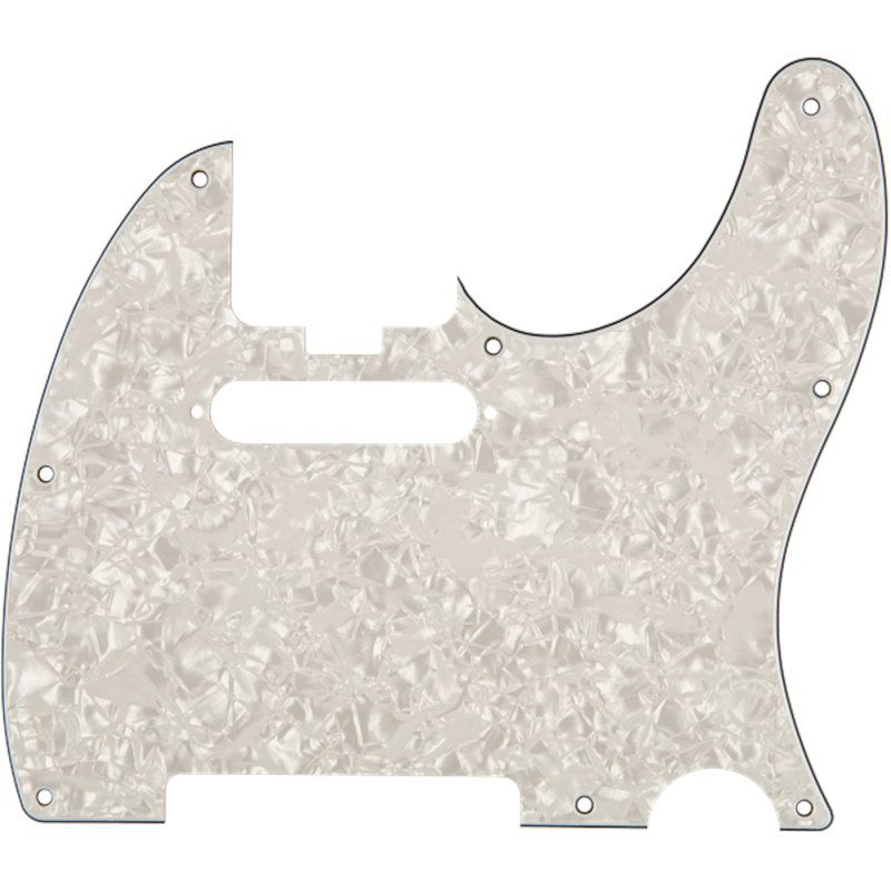 Foto van Fender elite tele pickguard white moto slagplaat voor fender american elite telecaster