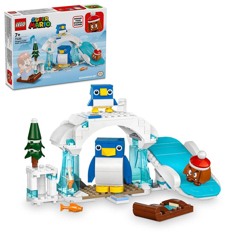 Foto van Lego super mario uitbreidingsset sneeuwavontuur met penguin en familie 71430