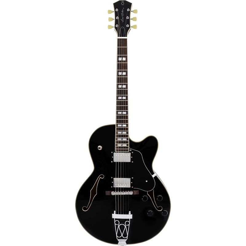 Foto van Sire larry carlton h7f black semi-akoestische gitaar