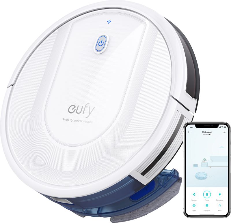 Foto van Eufy robovac g10 hybrid wit