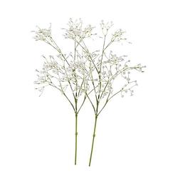 Foto van 2x witte gipskruid kunstbloemen 65 cm - kunstbloemen