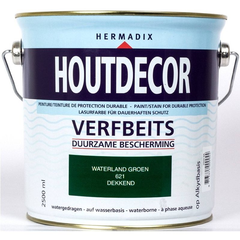 Foto van Hermadix - houtdecor 621 waterland groen 2500 ml