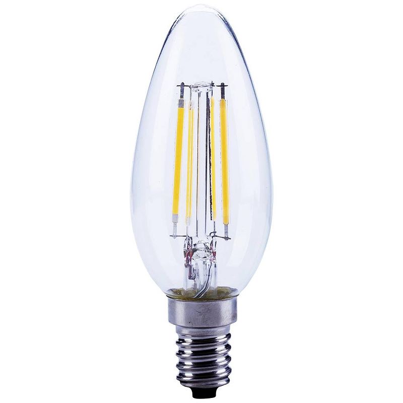 Foto van Opple 500011000300 led-lamp energielabel e (a - g) e14 kaars 4 w warmwit (ø x l) 35 mm x 35 mm niet dimbaar 30 stuk(s)