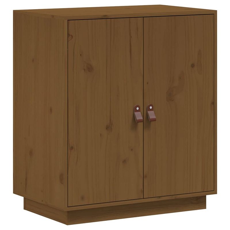 Foto van Vidaxl dressoir 65,5x40x75 cm massief grenenhout honingbruin