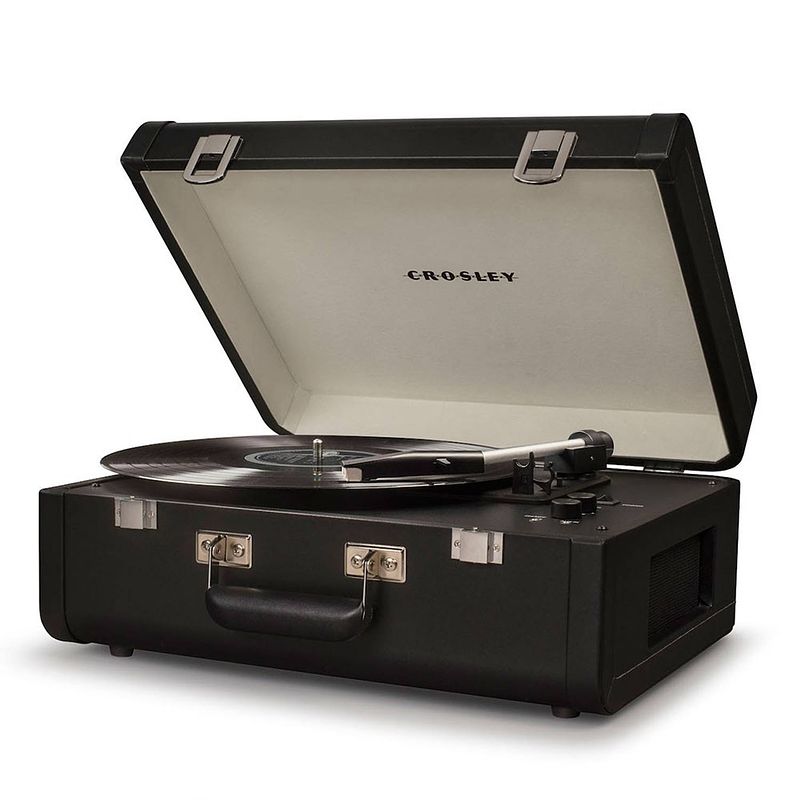 Foto van Crosley portfolio retro platenspeler cr6252a-bk zwart