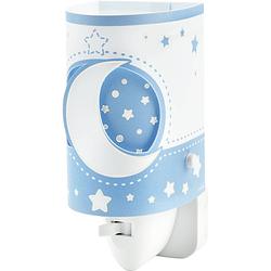 Foto van Dalber nachtlamp moonlight glow in the dark 13 cm blauw