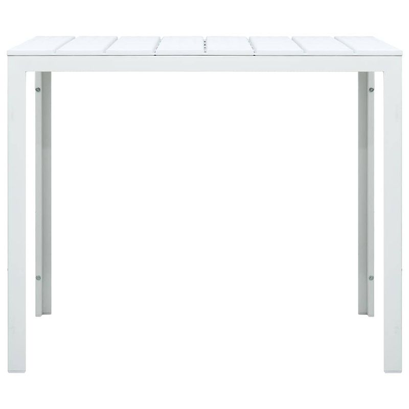 Foto van The living store salontafel - hdpe - 78x78x74 cm - wit