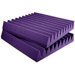 Foto van Auralex studiofoam wedges purple 61x61x10cm absorber paars (6-delig)