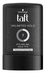 Foto van Schwarzkopf taft unlimited hold styling gel hold 7/15