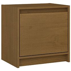 Foto van The living store nachtkastje - musthave - hout - 40x30.5x40 cm - honingbruin