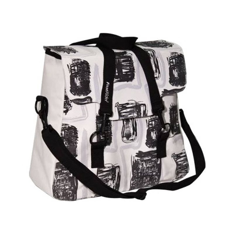 Foto van Fastrider shopper madmen 24 liter wit/grijs