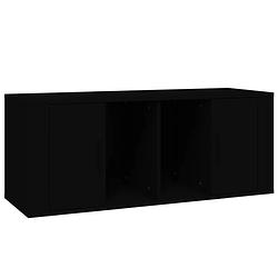 Foto van Vidaxl tv-meubel 100x35x40 cm bewerkt hout zwart