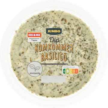 Foto van Jumbo dip komkommer basilico 125 g aanbieding bij jumbo | 3 voor 6.00