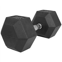 Foto van Gorilla sports dumbell - 30 kg - gietijzer (rubber coating) - hexagon