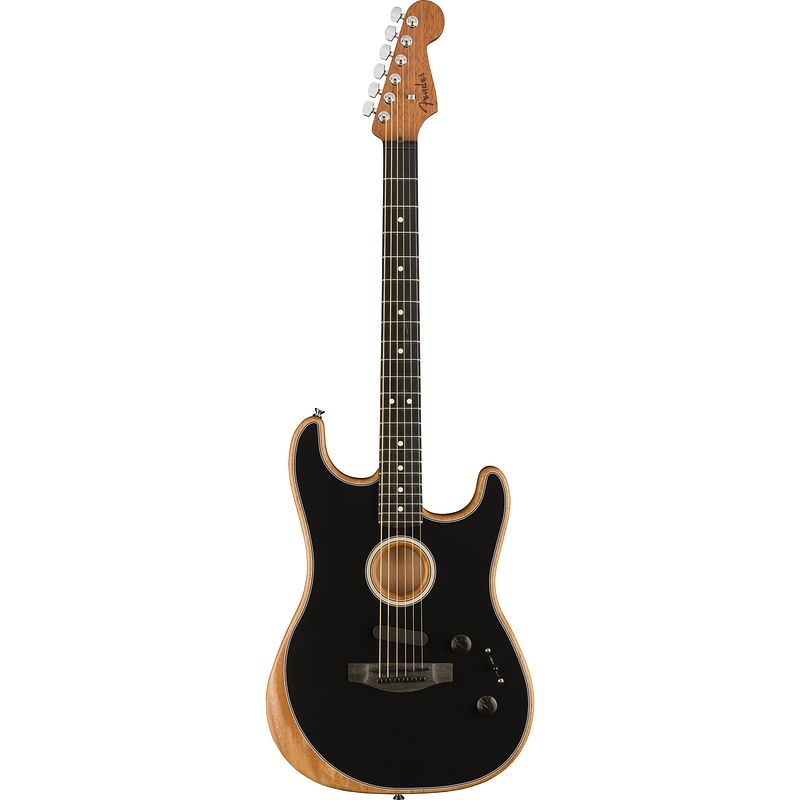 Foto van Fender american acoustasonic stratocaster black