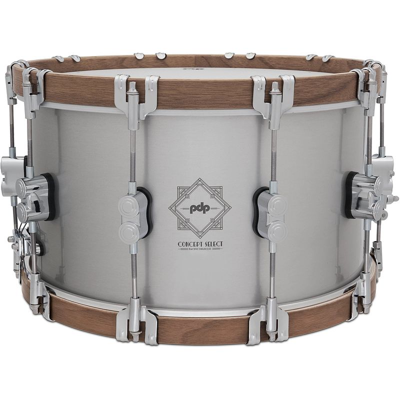 Foto van Pdp drums pdsn0814csal concept select brushed aluminum 14 x 8 inch snaredrum