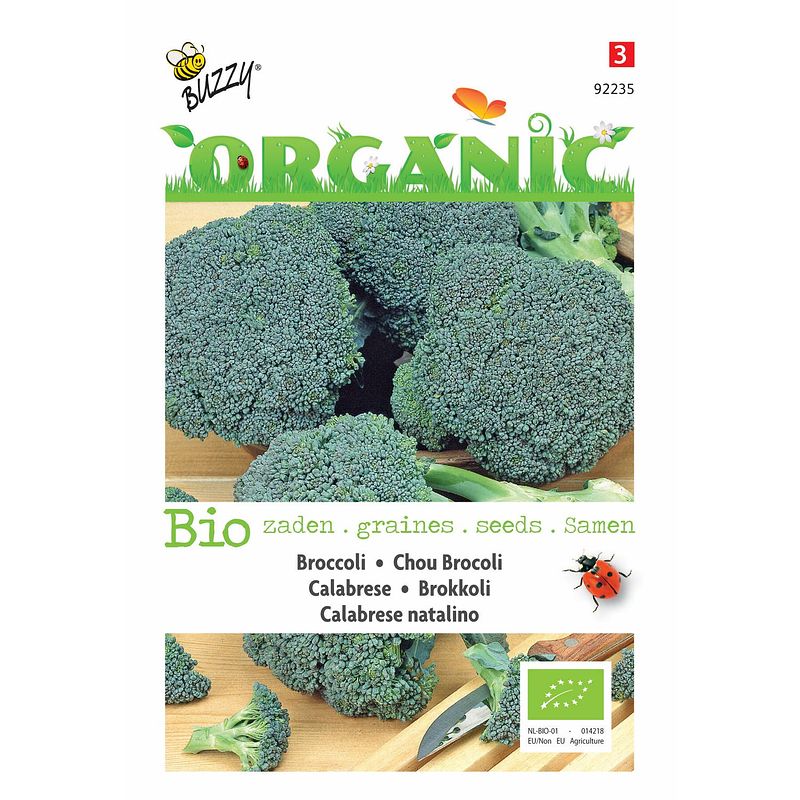 Foto van 5 stuks organic broccoli groene calabrese (skal 14725)