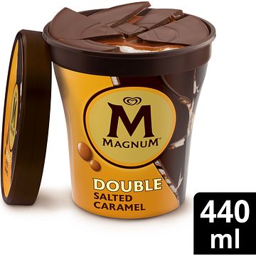 Foto van Magnum pint ijs double salted caramel 440ml bij jumbo