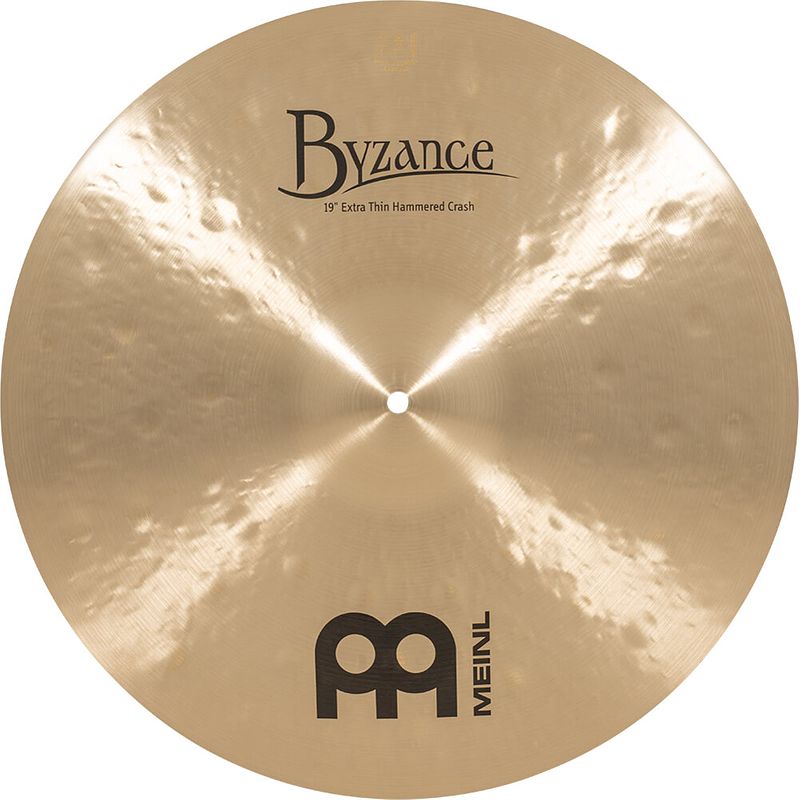 Foto van Meinl b19ethc byzance traditional extra thin hammered 19 inch crash bekken