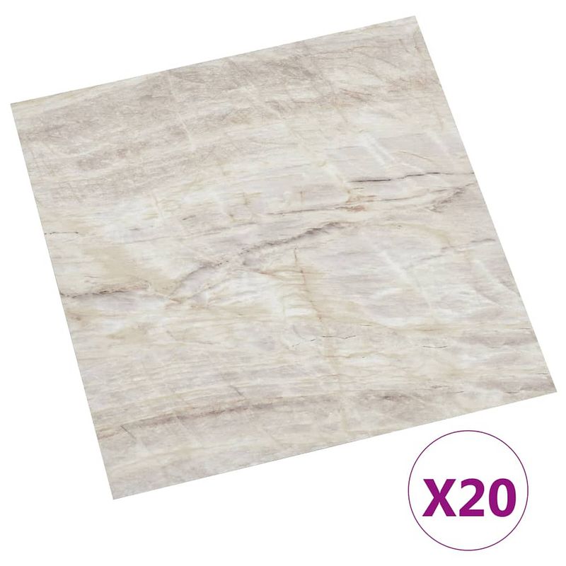 Foto van Vidaxl vloerplanken 20 st zelfklevend 1,86 m² pvc beige