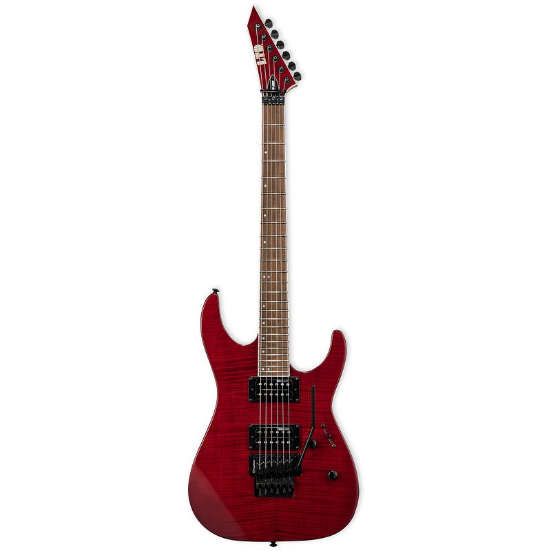 Foto van Esp ltd m200fm see thru red elektrische gitaar