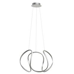 Foto van Infiori -ghlight - kyra xl - hanglamp - led - 70 x 70 x 180cm - zilver