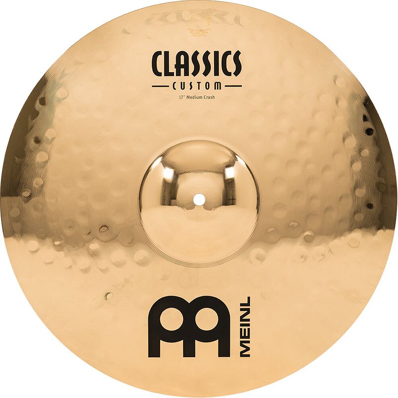 Foto van Meinl cc17mc-b classics custom 17 brilliant medium crash bekken