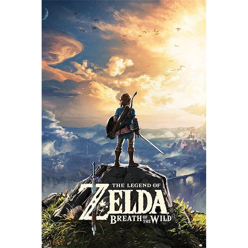 Foto van Pyramid the legend of zelda breath of the wild sunset poster 61x91,5cm