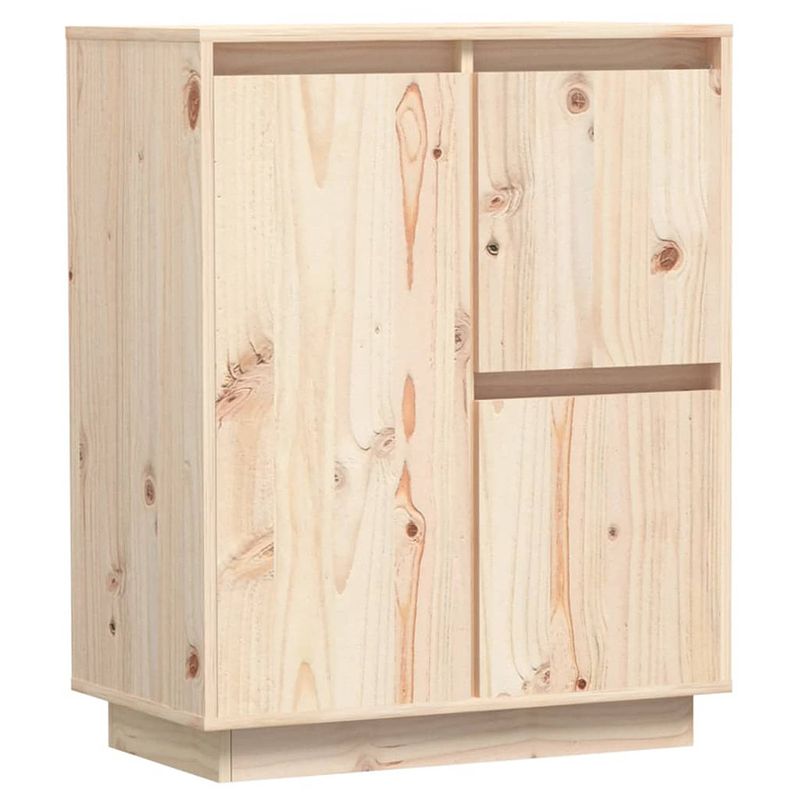 Foto van Vidaxl dressoir 60x34x75 cm massief grenenhout