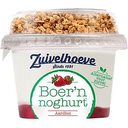 Foto van Zuivelhoeve boer'sn noghurt aardbei 170g bij jumbo