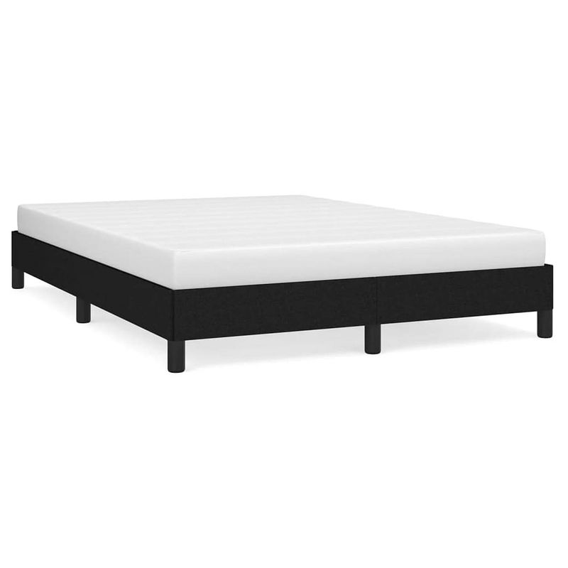 Foto van Vidaxl bedframe stof zwart 140x190 cm