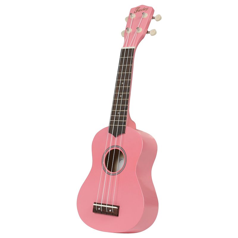 Foto van Fazley k21p-w sopraan ukelele roze